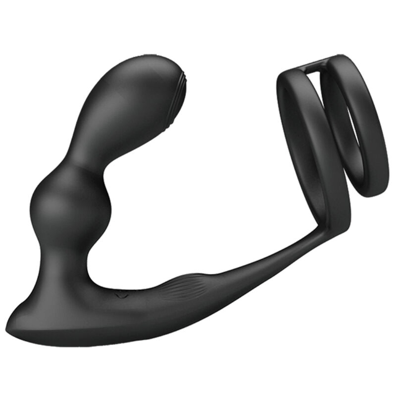 PRETTY LOVE - MARSHALL PENIS RING WITH VIBRATORY ANAL PLUG WITH REMOTE CONTROL - Imagem de 2