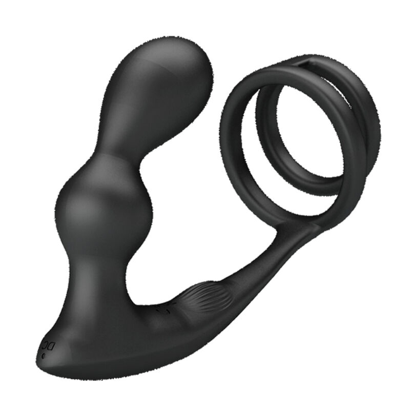 PRETTY LOVE - MARSHALL PENIS RING WITH VIBRATORY ANAL PLUG WITH REMOTE CONTROL - Imagem de 3