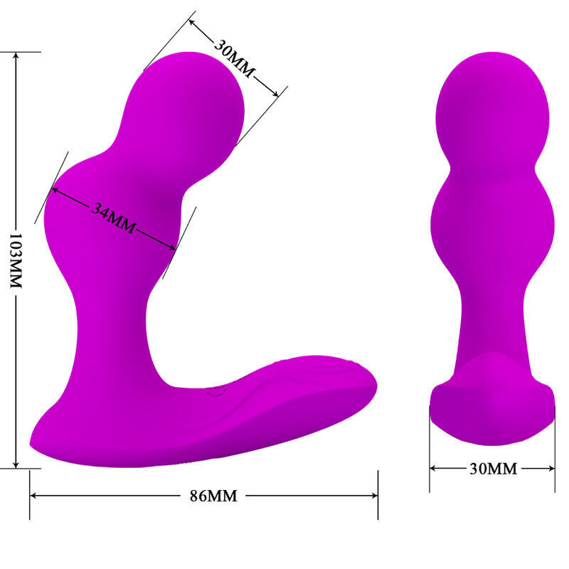 PRETTY LOVE - TERRANCE ANAL VIBRATOR MASSAGER WITH REMOTE CONTROL - Imagem de 5