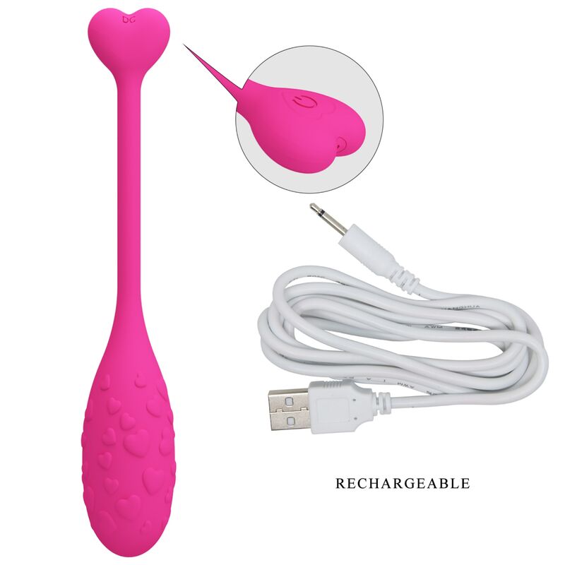 PRETTY LOVE - APP CONTROLLED PINK FISHER VIBRATING EGG - Imagem de 5