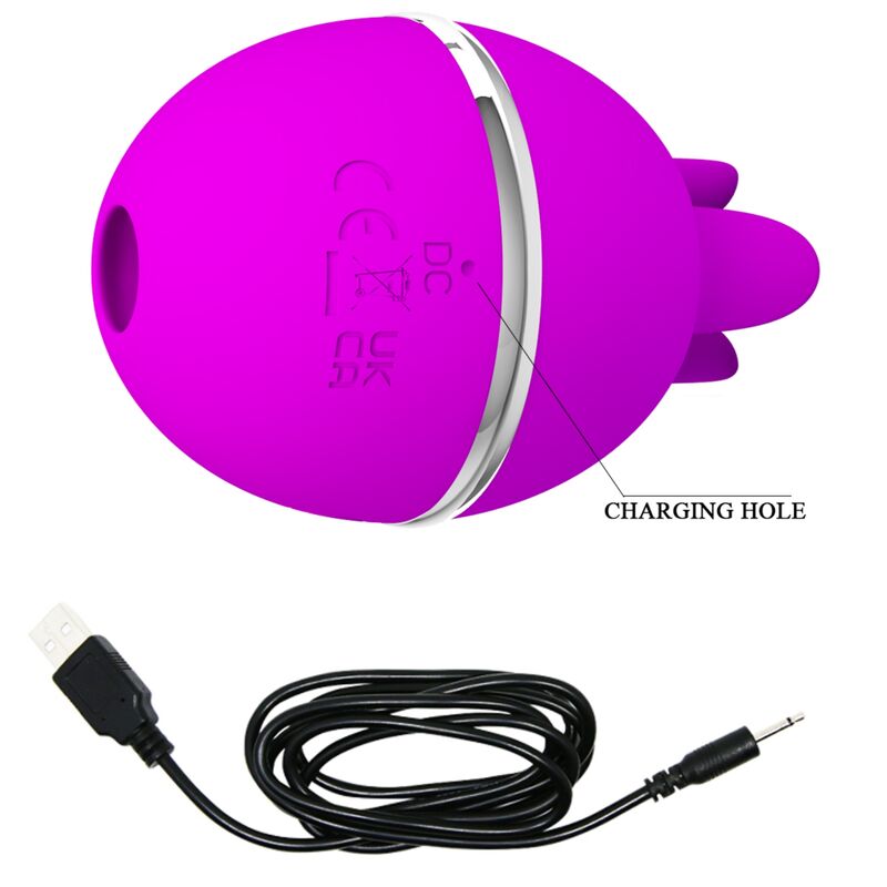 PRETTY LOVE - GEMINI BALL PURPLE ROUND SILICONE VIBRATOR - Imagem de 3