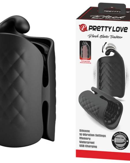 PRETTY LOVE - MANUAL MASTURBATOR FOR GLAND RECHARGEABLE VIBRATOR