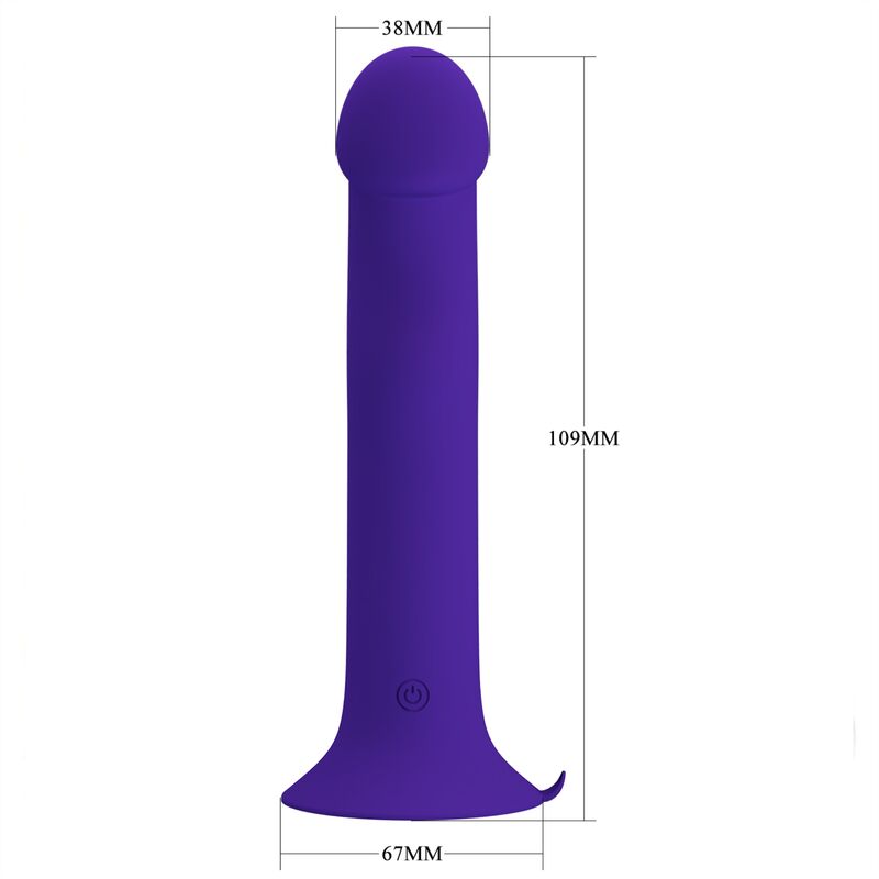 PRETTY LOVE - MURRAY YOUTH VIBRATING DILDO RECHARGEABLE VIOLET - Imagem de 4