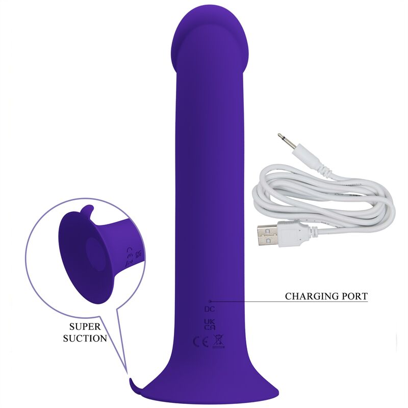 PRETTY LOVE - MURRAY YOUTH VIBRATING DILDO RECHARGEABLE VIOLET - Imagem de 5