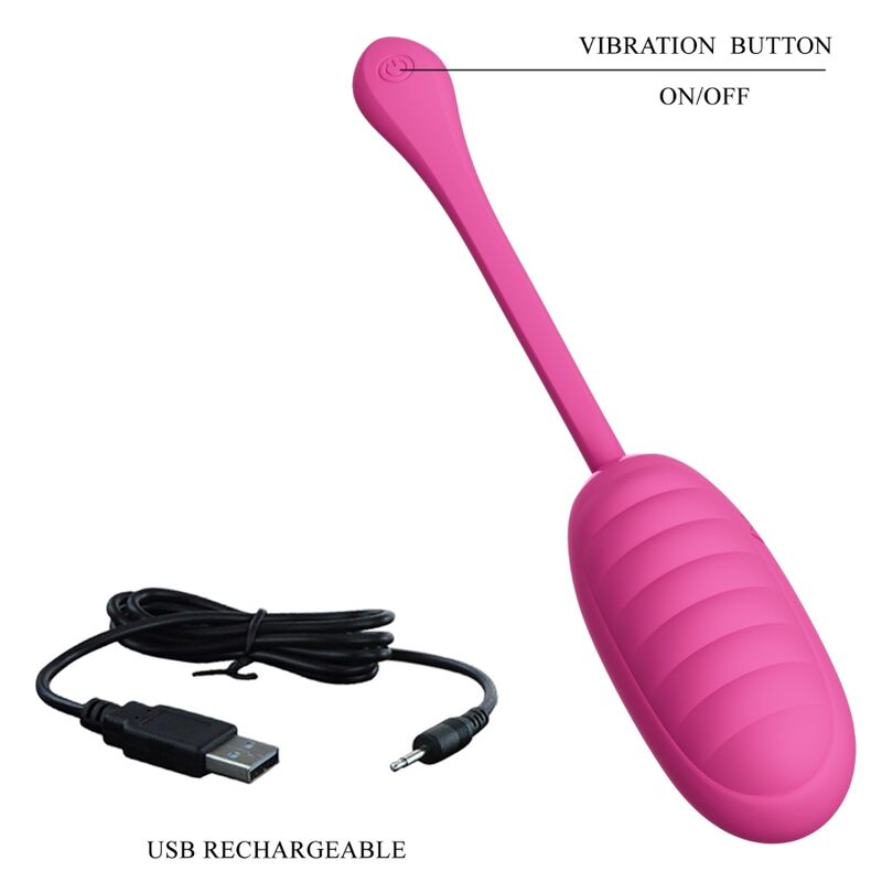 PRETTY LOVE - CATALINA PINK RECHARGEABLE VIBRATING EGG FREE APP - Imagem de 5