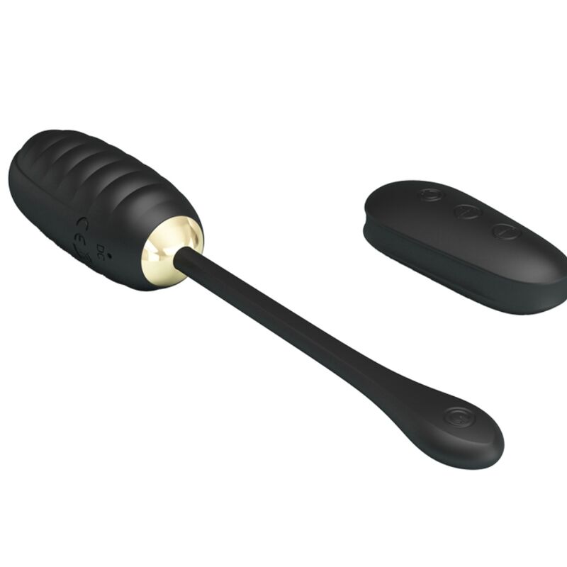 PRETTY LOVE - DOREEN LUXURY RECHARGEABLE VIBRATING EGG BLACK REMOTE CONTROL - Imagem de 5