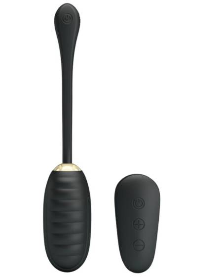 PRETTY LOVE - DOREEN LUXURY RECHARGEABLE VIBRATING EGG BLACK REMOTE CONTROL