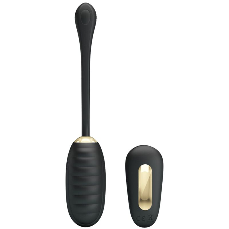 PRETTY LOVE - DOREEN LUXURY RECHARGEABLE VIBRATING EGG BLACK REMOTE CONTROL - Imagem de 2