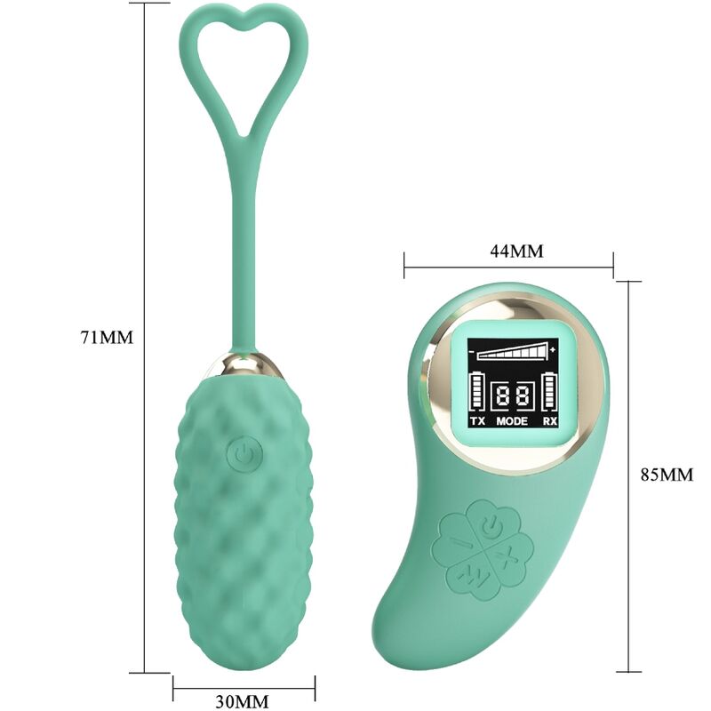 PRETTY LOVE - VIVIAN GREEN REMOTE CONTROL VIBRATING EGG - Imagem de 5