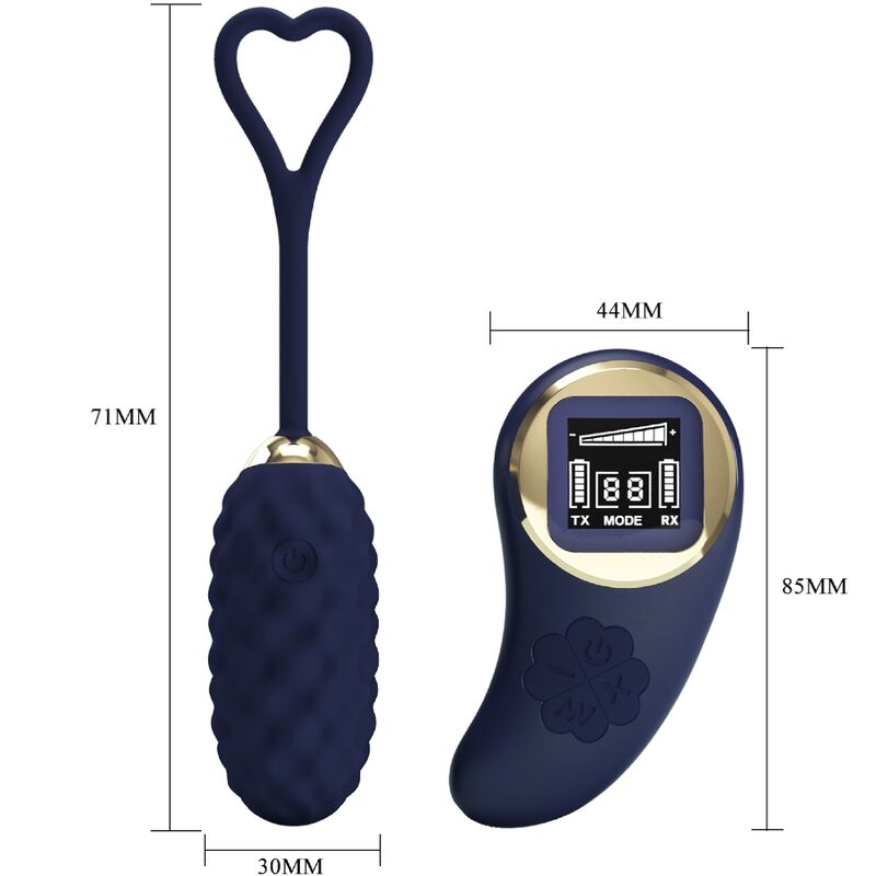 PRETTY LOVE - VIVIAN BLUE REMOTE CONTROL VIBRATING EGG - Imagem de 5
