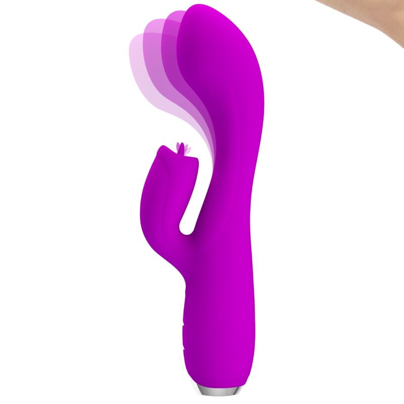 PRETTY LOVE - GLORIA RECHARGEABLE RABBIT VIBRATOR-WATERPROOF PURPLE - Imagem de 2