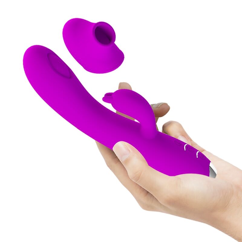 PRETTY LOVE - REGINA VIBRADOR RECARREGÁVEL - GEL DE SUCÇÃO ROXO - Imagem de 5