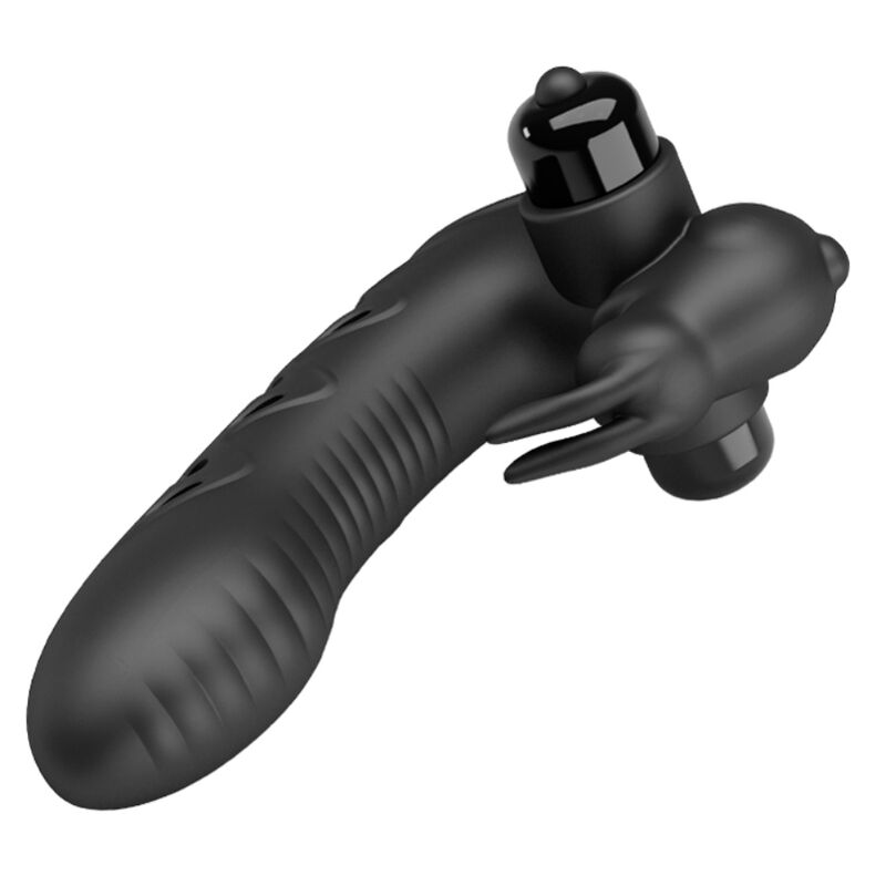 PRETTY LOVE - VANCE BLACK RABBIT VIBRATOR FINGER COVER - Imagem de 2