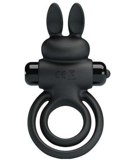 PRETTY LOVE - VIBRATOR III RABBIT RING FOR BLACK PENIS