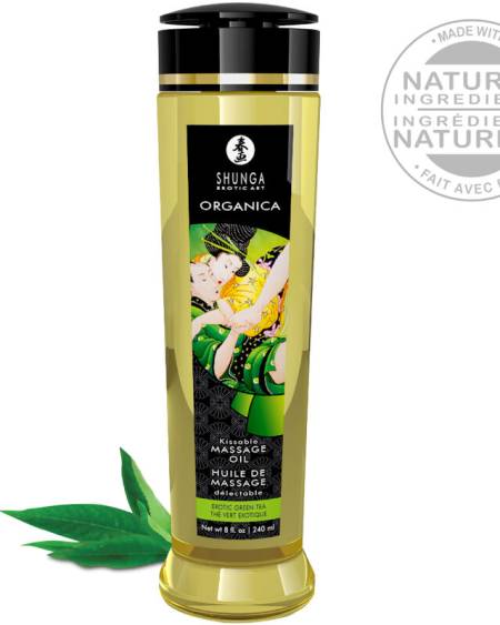 SHUNGA - ORGANIC MASSAGE OIL GREEN TEA 240 ML