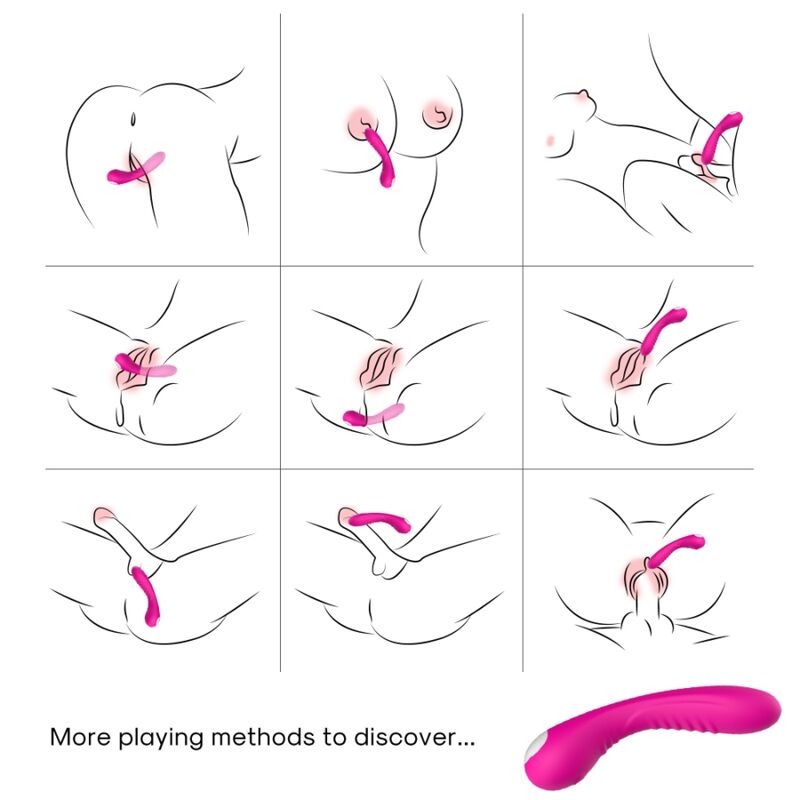 ARMONY - LEGEND VIBRATOR SILICONE FUCHSIA - Imagem de 2
