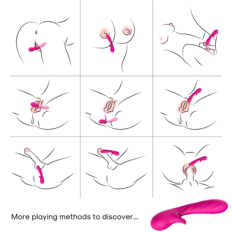 ARMONY - ROMANCE VIBRATOR WITH STIMULATOR FUCHSIA - Imagem de 2