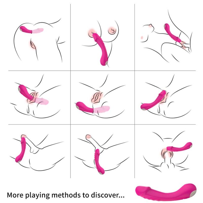 ARMONY - DILDO VIBRATOR G-SPOT SILICONE FUCHSIA - Imagem de 2