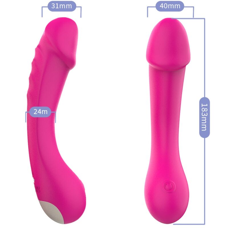 ARMONY - DILDO VIBRATOR G-SPOT SILICONE FUCHSIA - Imagem de 3