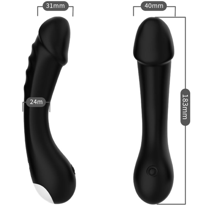 ARMONY - DILDO VIBRATOR G-SPOT SILICONE BLACK - Imagem de 3