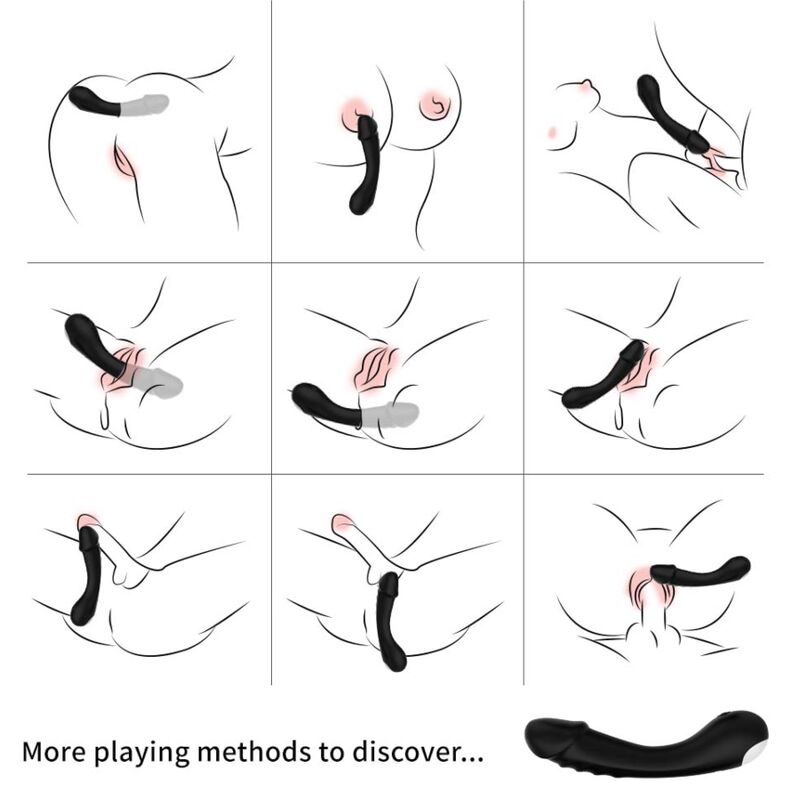 ARMONY - DILDO VIBRATOR G-SPOT SILICONE BLACK - Imagem de 2