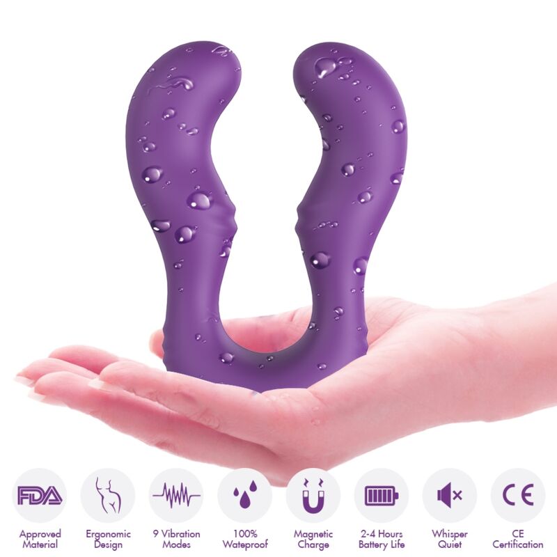 ARMONY - SERAPH VIBRATOR DOUBLE REMOTE CONTROL PURPLE - Imagem de 4