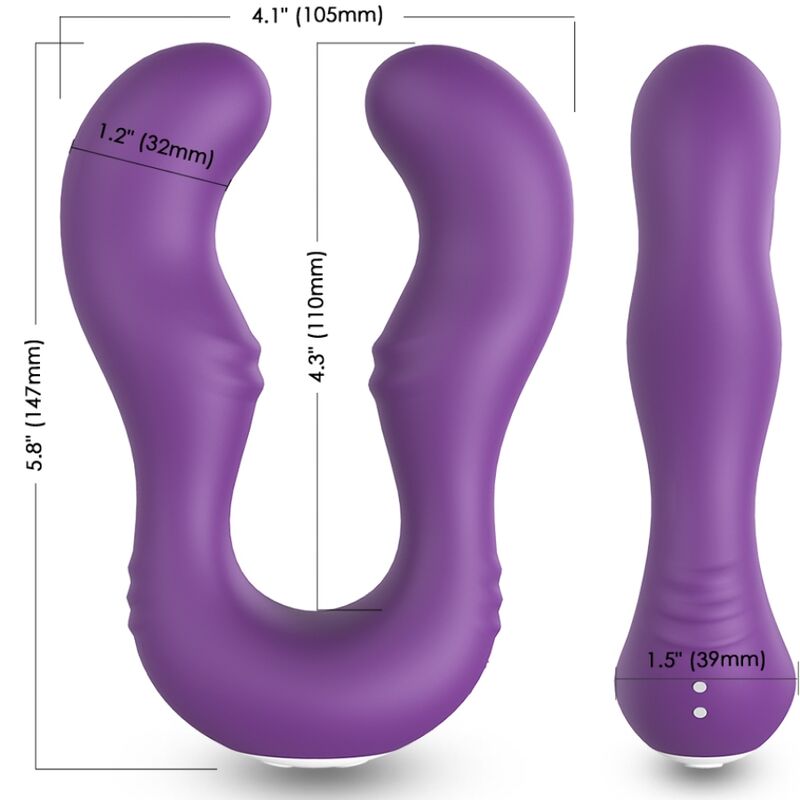 ARMONY - SERAPH VIBRATOR DOUBLE REMOTE CONTROL PURPLE - Imagem de 3