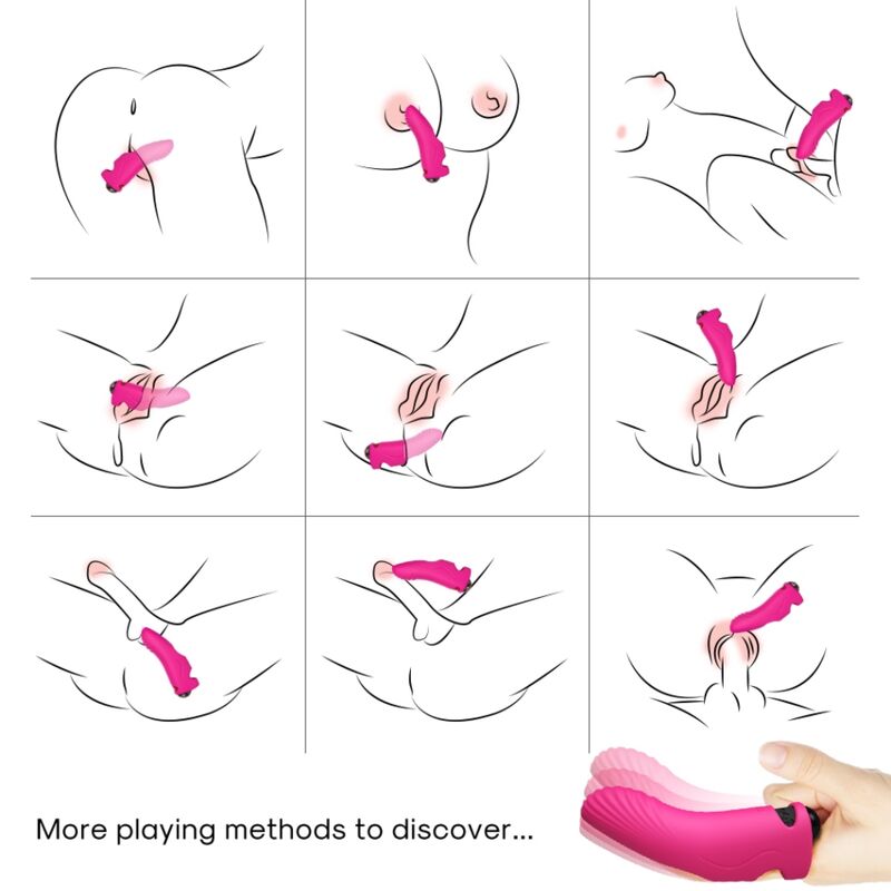 ARMONY - AURORA VIBRATOR FINGER FUCHSIA - Imagem de 2