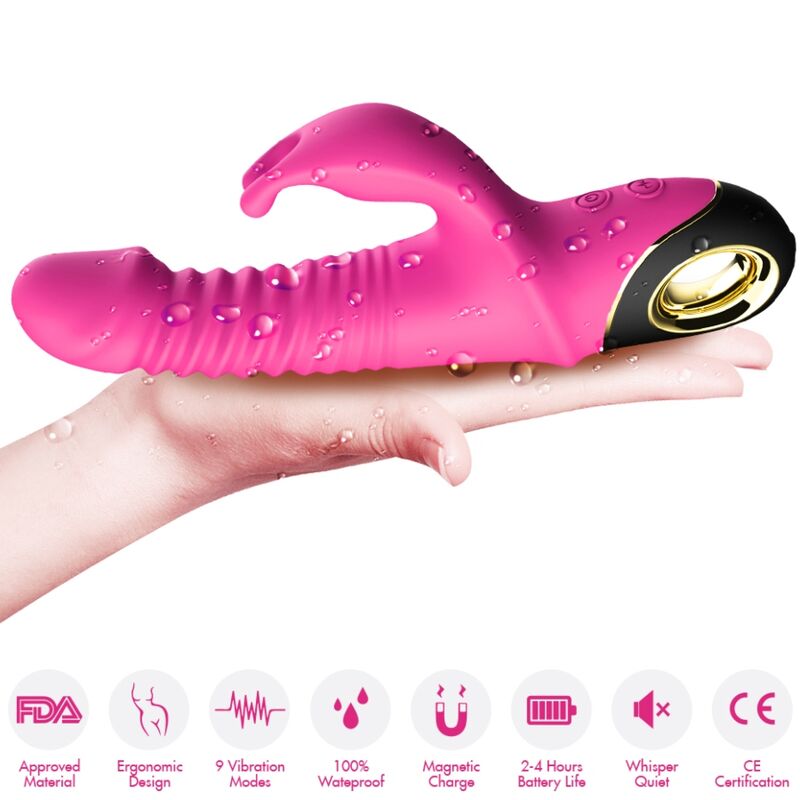 ARMONY - ZING DILDO VIBRATOR RABBIT FUCHSIA - Imagem de 4