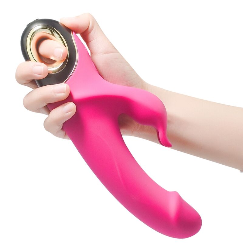 ARMONY - METEROR DILDO VIBRATOR RABBIT ROTATOR FUCHSIA - Imagem de 4