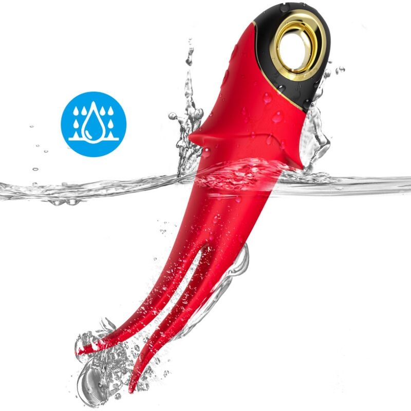 ARMONY - SHADOW VIBRATOR DOUBLE-HEAD TEASING RED - Imagem de 4