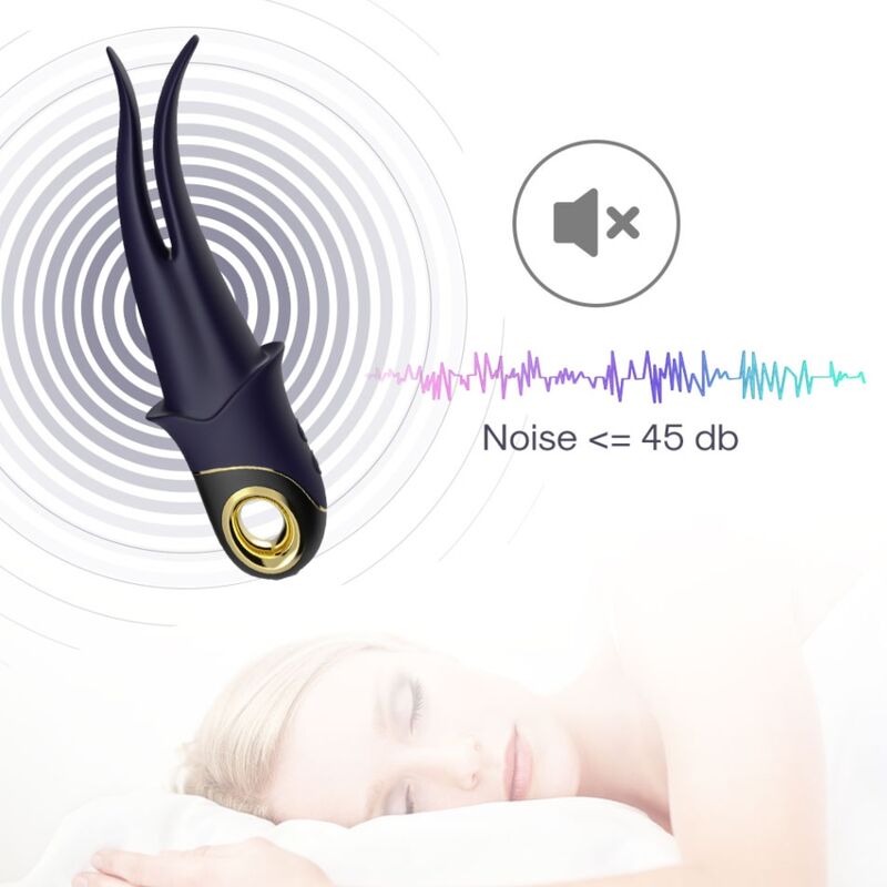 ARMONY - SHADOW VIBRATOR DOUBLE-HEAD TEASING BLUE - Imagem de 5