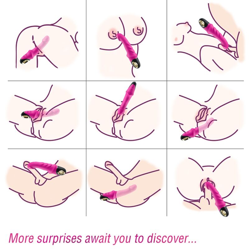 ARMONY - JOYBLADE DILDO VIBRATOR ROTATOR FUCHSIA - Imagem de 2