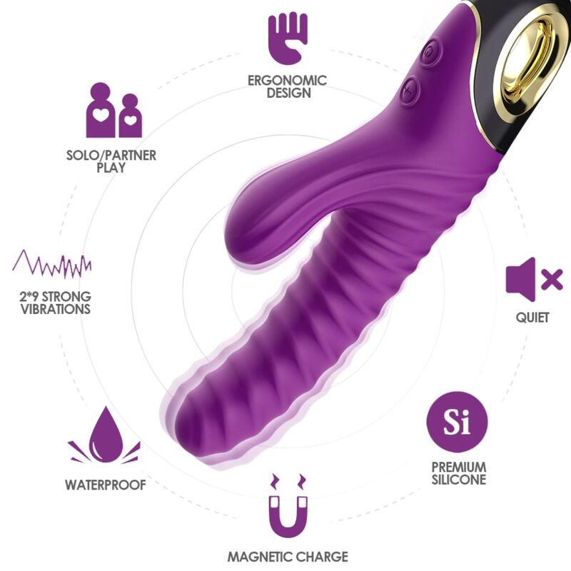 ARMONY - ETERNITY VIBRATOR SILICONE PURPLE - Imagem de 3