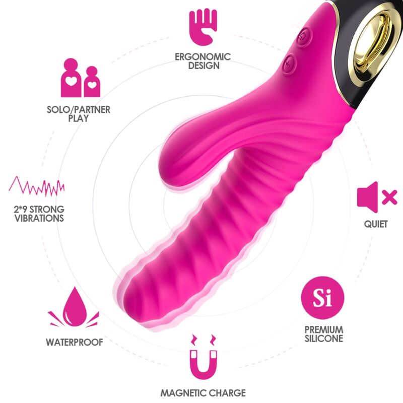 ARMONY - ETERNITY VIBRATOR SILICONE FUCHSIA - Imagem de 3