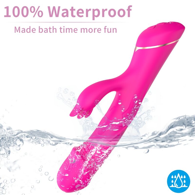 ARMONY - DILDO VIBRATOR RABBIT SILICONE FUCHSIA - Imagem de 3