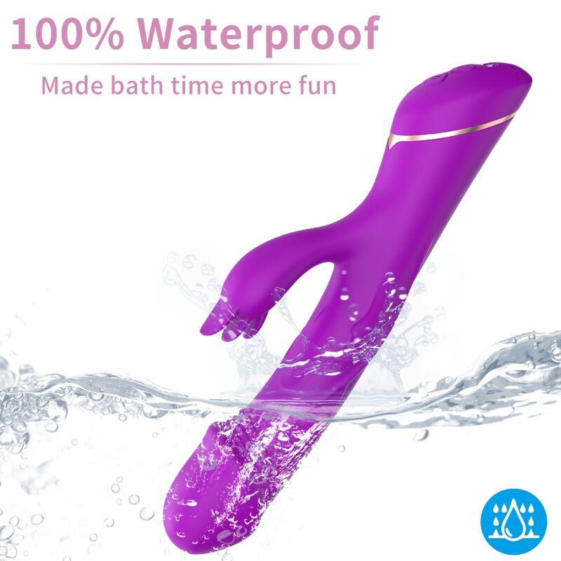 ARMONY - DILDO VIBRATOR RABBIT SILICONE PURPLE - Imagem de 3