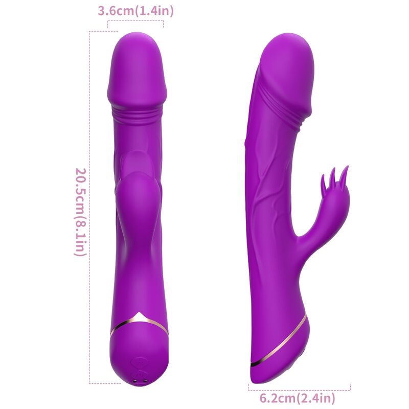 ARMONY - DILDO VIBRATOR RABBIT SILICONE PURPLE - Imagem de 4