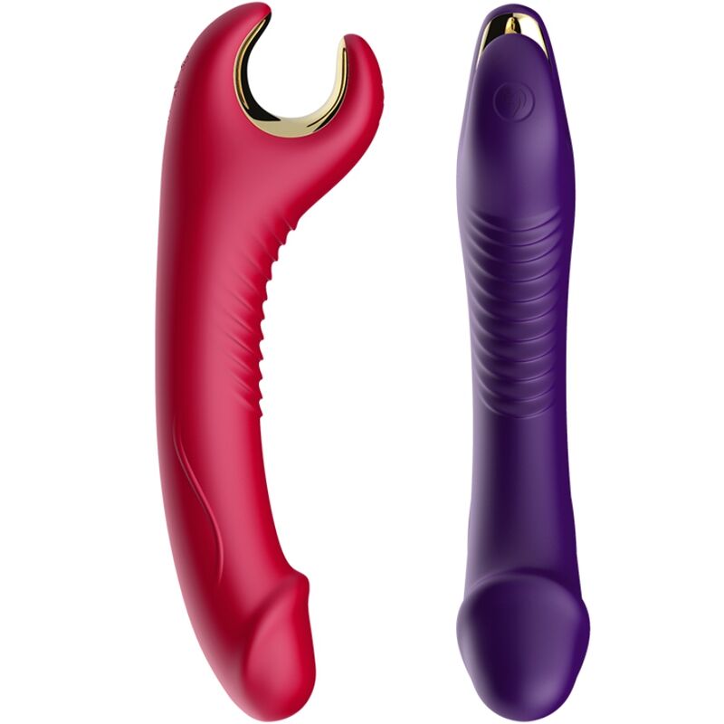ARMONY - PRINCE DILDO VIBRATOR ROTATOR RED - Imagem de 4