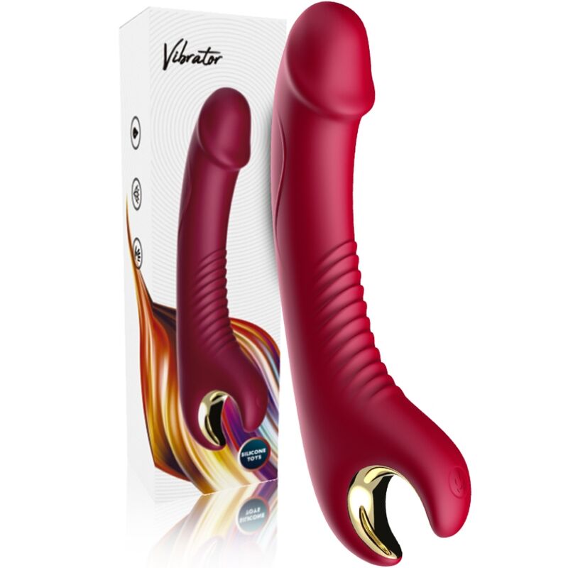 ARMONY - PRINCE DILDO VIBRATOR ROTATOR RED - Imagem de 5