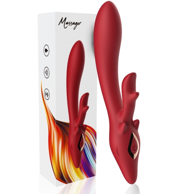 ARMONY - ELK VIBRATOR RABBIT CURVED RED - Imagem de 5