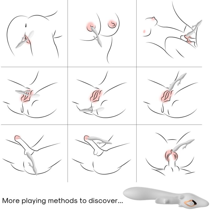 ARMONY - ELK VIBRATOR RABBIT CURVED RED - Imagem de 3