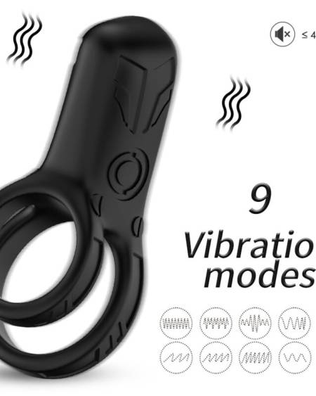 ARMONY - DOUBLE RING VIBRATOR BLACK