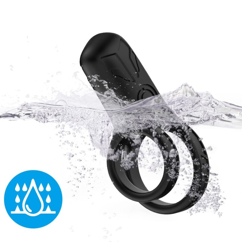 ARMONY - DOUBLE RING VIBRATOR BLACK - Imagem de 3