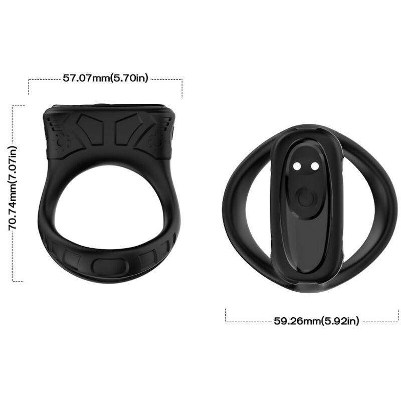 ARMONY - RING VIBRATOR MULTIPOSITION BLACK - Imagem de 4