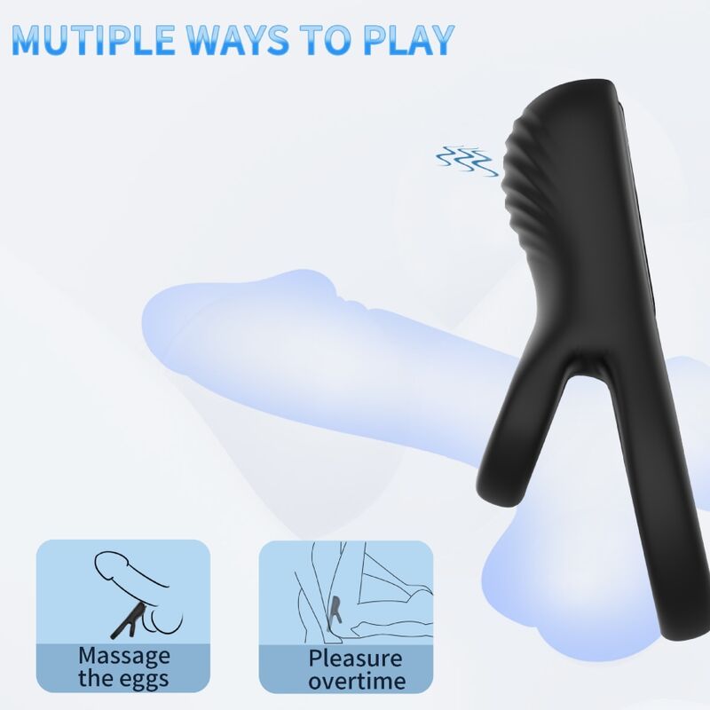 ARMONY - DOUBLE RING VIBRATOR BLACK - Imagem de 2