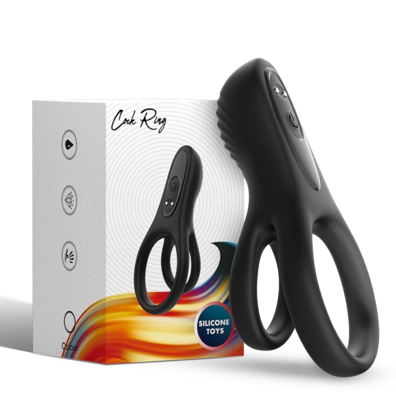 ARMONY - DOUBLE RING VIBRATOR BLACK - Imagem de 5