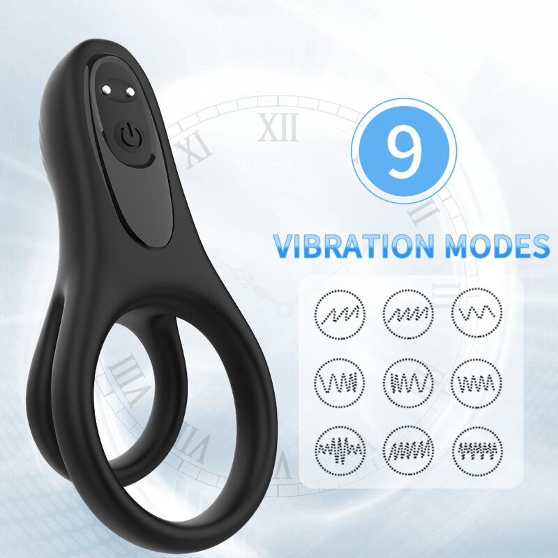 ARMONY - DOUBLE RING VIBRATOR BLACK - Imagem de 3