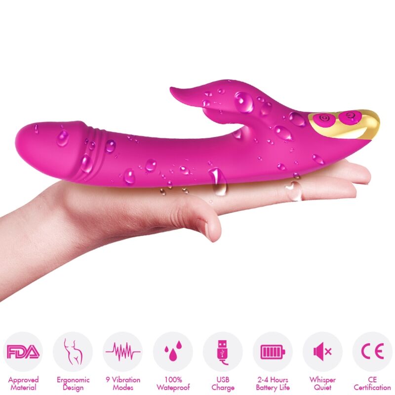 ARMONY - LOVE CLITORIS G-SPOT SUCTION CUP FUCHSIA - Imagem de 3