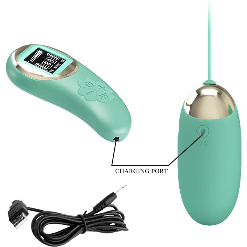 PRETTY LOVE - GREEN REMOTE CONTROL VIBRATING EGG MINE - Imagem de 5